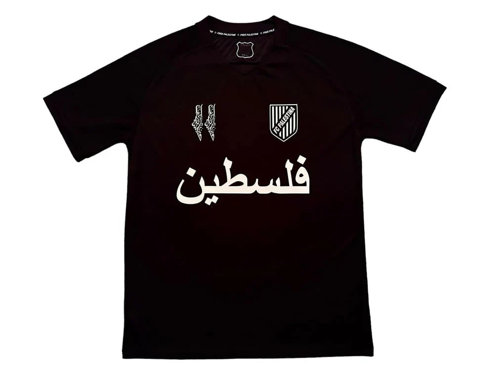 Maillot de football Palestine Black Edition (Arabic)